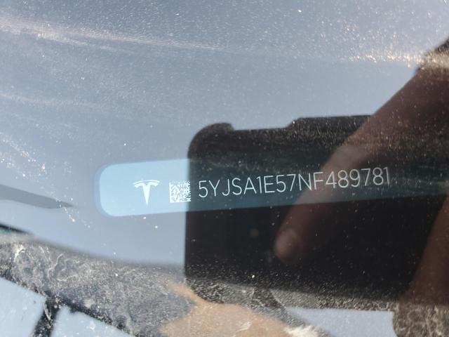 5YJSA1E57NF489781 Tesla MODEL S