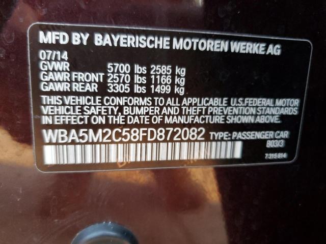 2015 BMW 535 IGT WBA5M2C58FD872082
