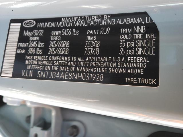 2022 HYUNDAI SANTA CRUZ - 5NTJB4AE8NH031928
