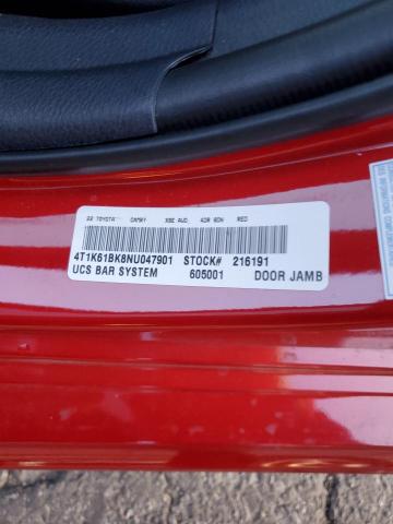 2022 TOYOTA CAMRY XSE - 4T1K61BK8NU047901