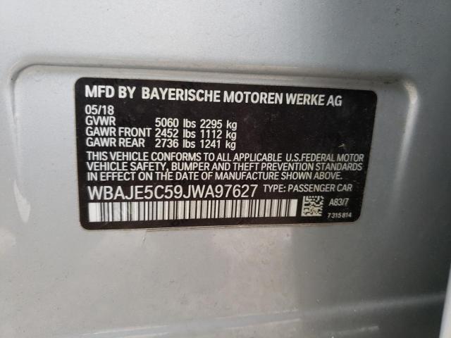 WBAJE5C59JWA97627 BMW 5 Series