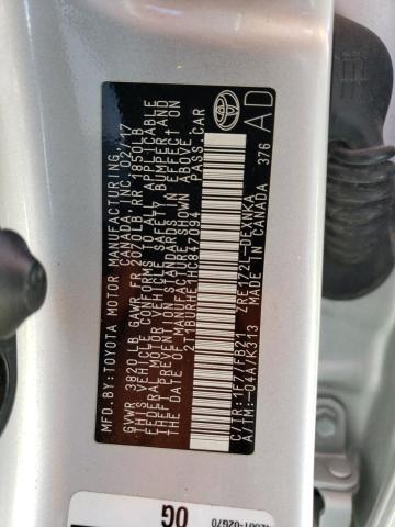 2017 TOYOTA COROLA 2T1BURHE1HC847094