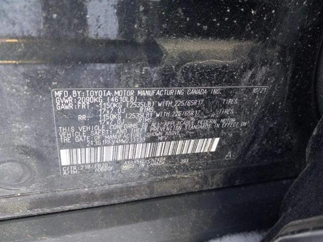 2021 TOYOTA RAV4 LE - 2T3G1RFV4MW233139