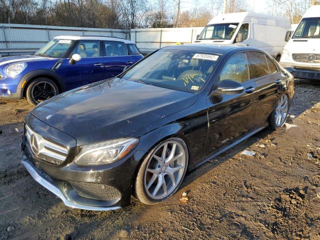 Mercedes-Benz salvage cars for sale: 2015 Mercedes-Benz C 400 4matic