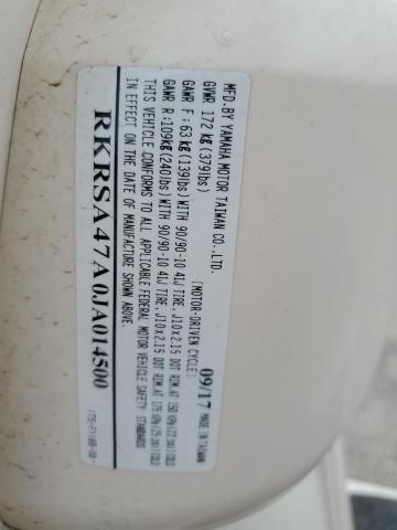 2018 YAMAHA XC50 RKRSA47A0JA014500