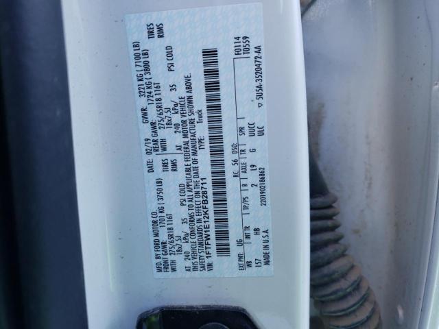 1FTFW1E12KFB28711 FORD F-150 2019