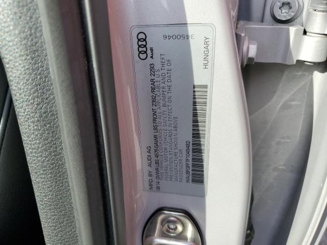 2015 AUDI UK WAUBFGFF7F1049482
