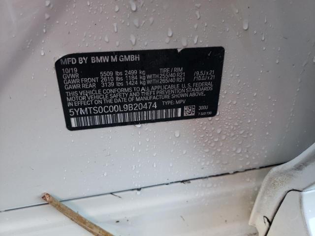 2020 BMW X3 M COMPE 5YMTS0C00L9B20474