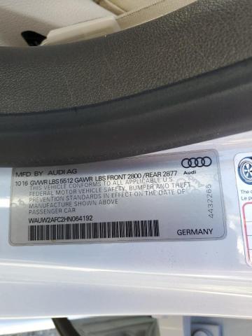 2017 AUDI A7 QUATTRO WAUW2AFC2HN064192