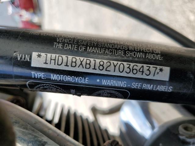 2002 HARLEY-DAVIDSON FLSTFI 1HD1BXB182Y036437