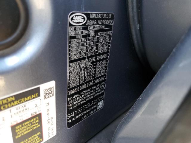SALYB2EX3LA257739 Land Rover Range Rover Velar S
