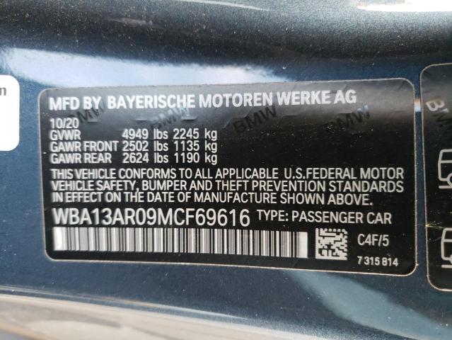 2021 BMW M440XI WBA13AR09MCF69616