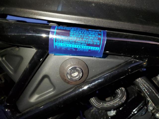 2022 HONDA CMX300 - MLHNC5314N5500202