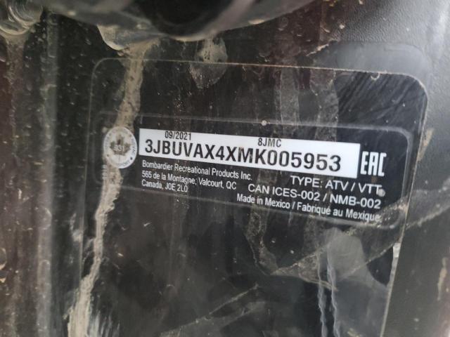 2021 CAN-AM DEFENDER L 3JBUVAX4XMK005953