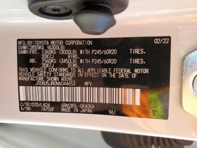 2022 TOYOTA 4RUNNER LI JTEKU5JR0N6044653