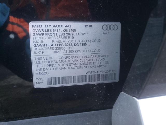 2019 AUDI Q5 PREMIUM - WA1BNAFY9K2041239