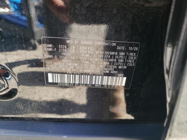 2021 SUBARU OUTBACK ON 4S4BTGLD7M3130428
