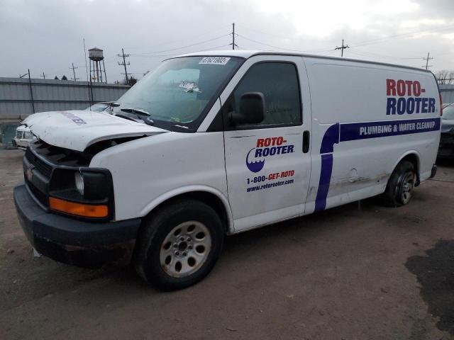 Salvage cars for sale from Copart Chicago Heights, IL: 2010 Chevrolet Express G1500