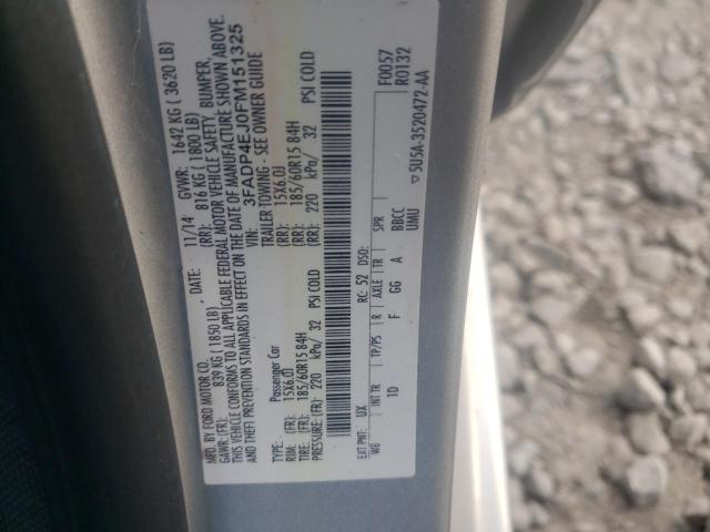 2015 FORD FIESTA SE - 3FADP4EJ0FM151325