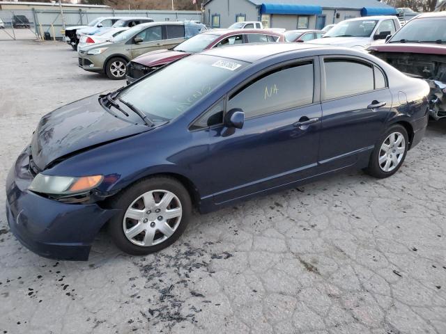 Salvage cars for sale from Copart Wichita, KS: 2007 Honda Civic LX
