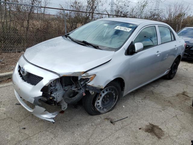 Salvage cars for sale from Copart Wheeling, IL: 2010 Toyota Corolla BA
