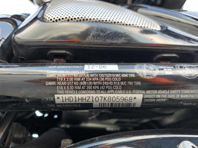 2007 HARLEY-DAVIDSON VRSCDX 1HD1HHZ107K805968