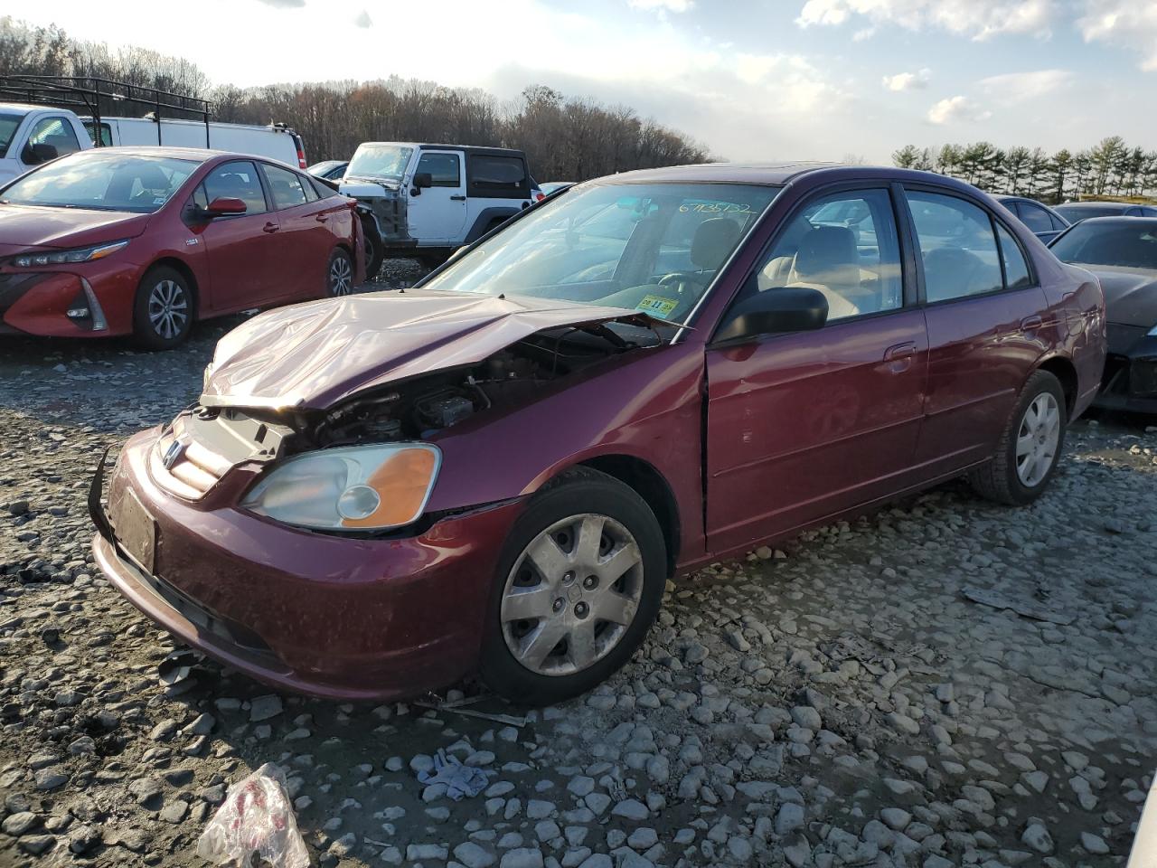 2002 Honda Civic Ex for Sale in Windsor, NJ - Front End