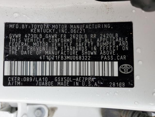 2021 TOYOTA AVALON LIM - 4T1CZ1FB3MU068322