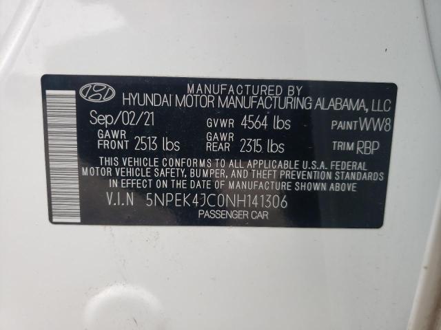2022 HYUNDAI SONATA N L 5NPEK4JC0NH141306
