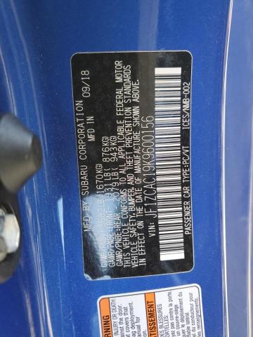 2019 SUBARU BRZ LIMITE JF1ZCAC19K9600156