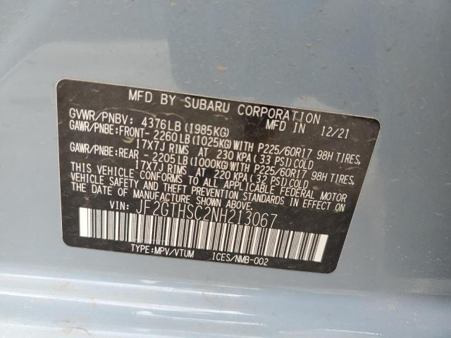 JF2GTHSC2NH213067 Subaru Crosstrek Sport