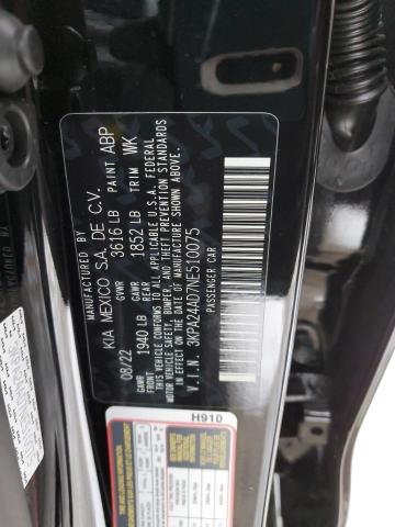 3KPA24AD7NE510075 KIA RIO LX