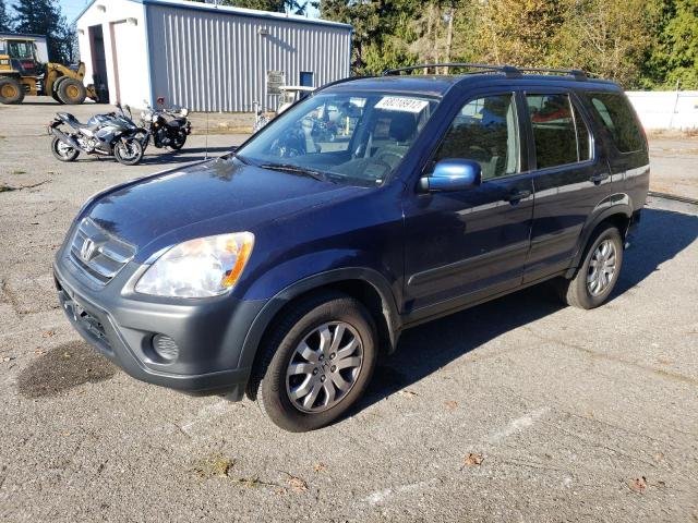 Salvage cars for sale from Copart Arlington, WA: 2005 Honda CR-V EX