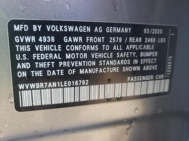 2020 VOLKSWAGEN ARTEON SE WVWBR7AN1LE016782