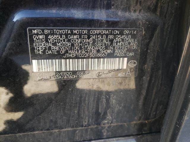 2015 LEXUS IS 250 - JTHCF1D22F5018667