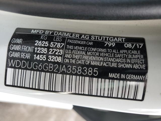 2018 MERCEDES-BENZ S 450 - WDDUG6GB2JA358385