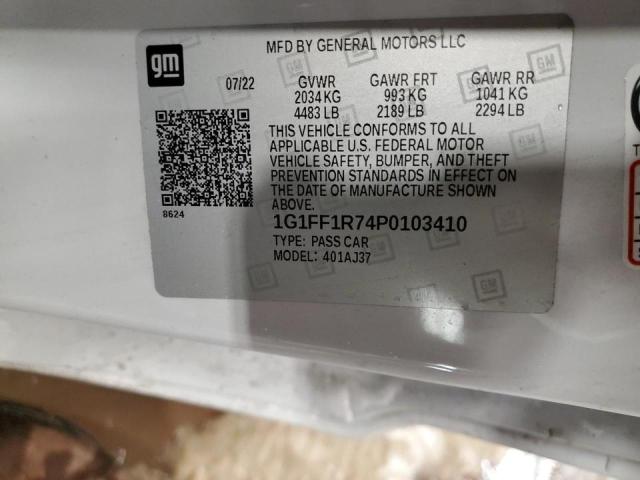 2023 CHEVROLET CAMARO LT1 1G1FF1R74P0103410