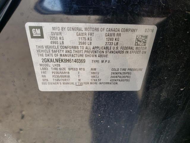 2GKALNEK8H6140369 GMC Terrain Sle