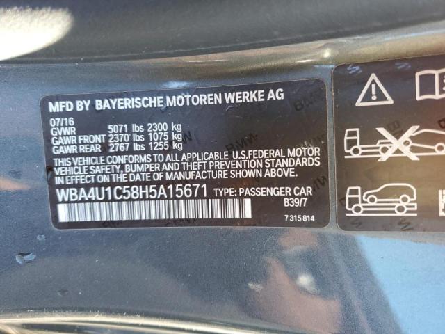 2017 BMW 440XI WBA4U1C58H5A15671