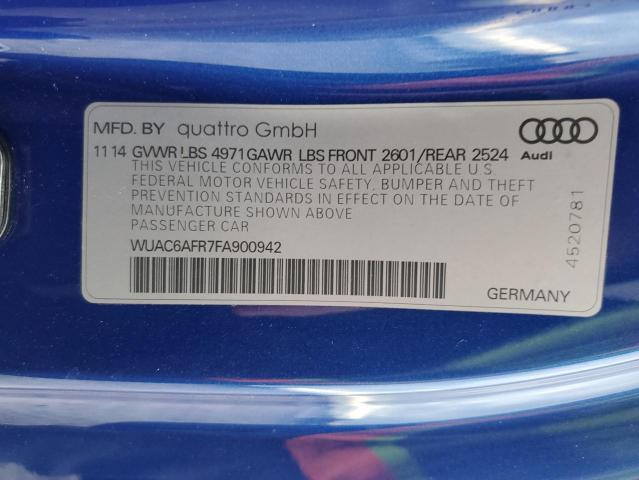 2015 AUDI RS5 WUAC6AFR7FA900942