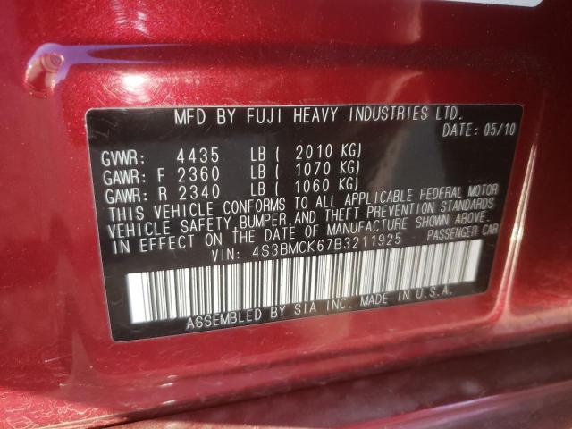 4S3BMCK67B3211925 Subaru Legacy 2.5i Limited