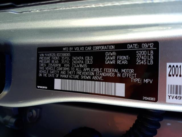 YV4952DL9D2398065 Volvo XC60 3.2