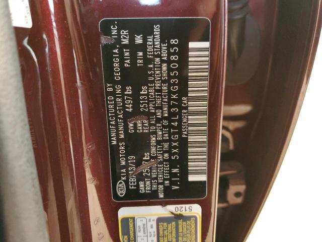 5XXGT4L37KG350858 KIA Optima Lx