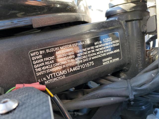 2006 SUZUKI GS500 FK VTTGM51A462101575