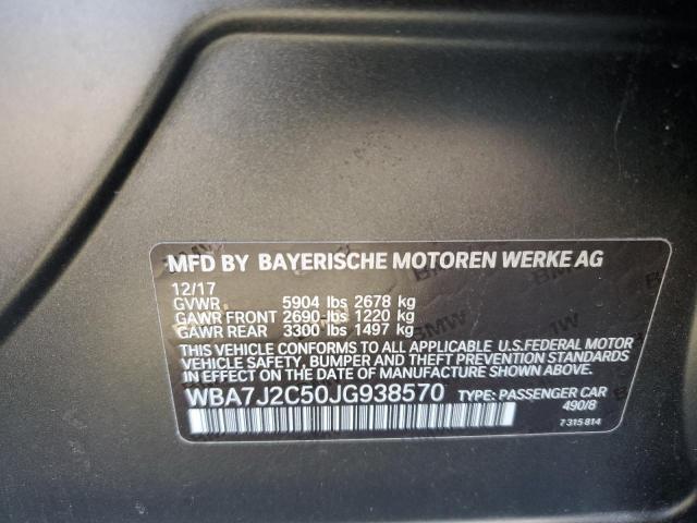 2018 BMW 740 XE WBA7J2C50JG938570