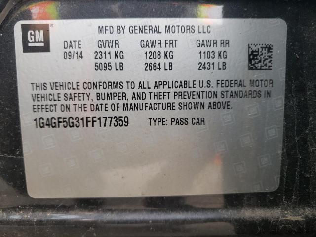 2015 BUICK LACROSSE P - 1G4GF5G31FF177359