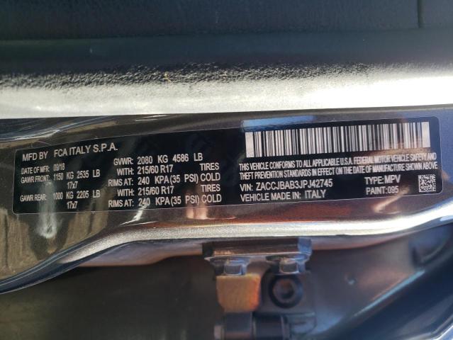 ZACCJBAB3JPJ42745 Jeep Renegade Sport