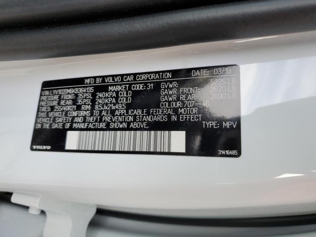 2019 VOLVO XC60 T5 R- LYV102DM6KB364135