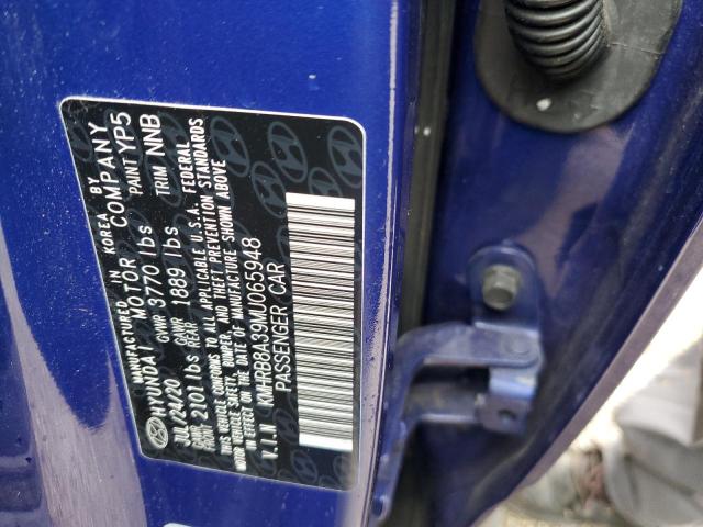 2021 HYUNDAI VENUE SE - KMHRB8A39MU065948