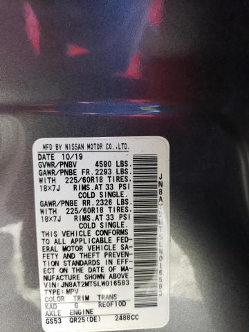2020 NISSAN ROGUE S SV JN8AT2MT5LW016583